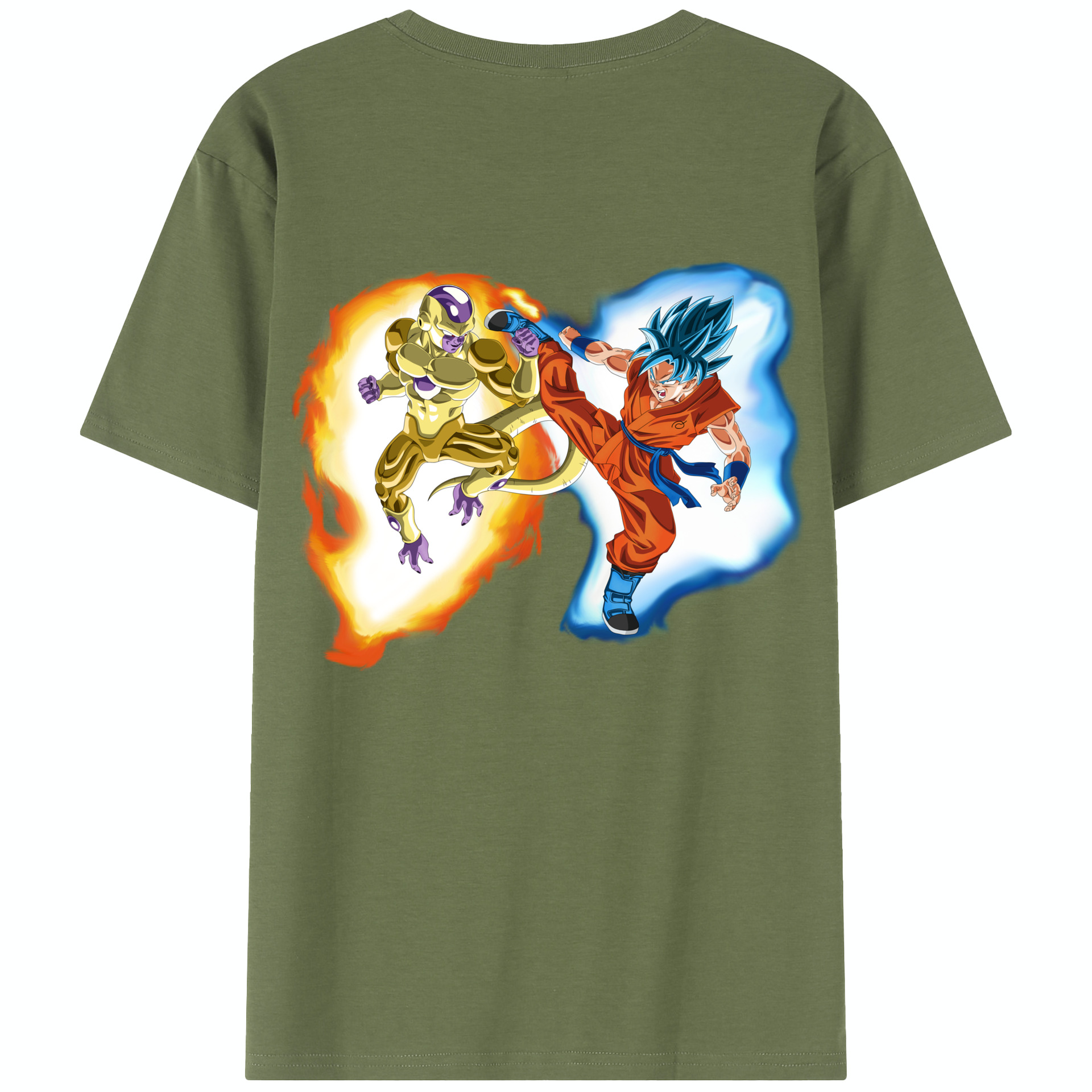 （画像用） ドラゴンボール フリーザ DRAGON BALL Frieza 綿100％半袖Tシャツ（背面プリント）
